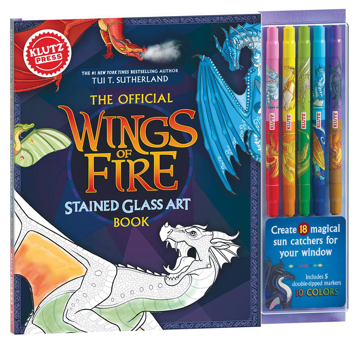  Klutz The Official Wings of Fire Stained Glass Art Book 