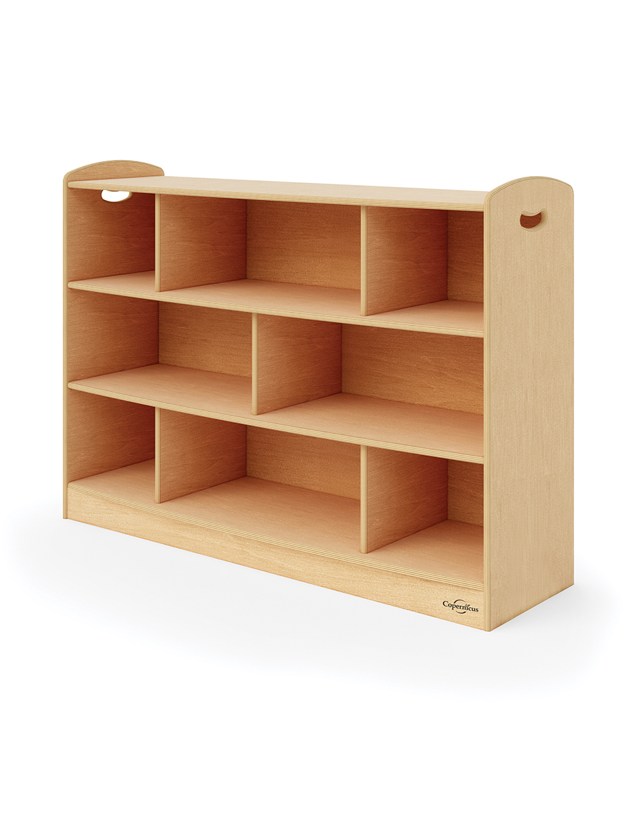 Seoras 3-Level Staggered Shelf with Casters (Solid Kickplate)