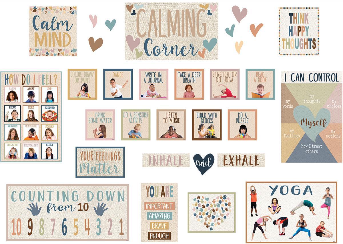  Everyone is Welcome Calming Corner Bulletin Board Set 
