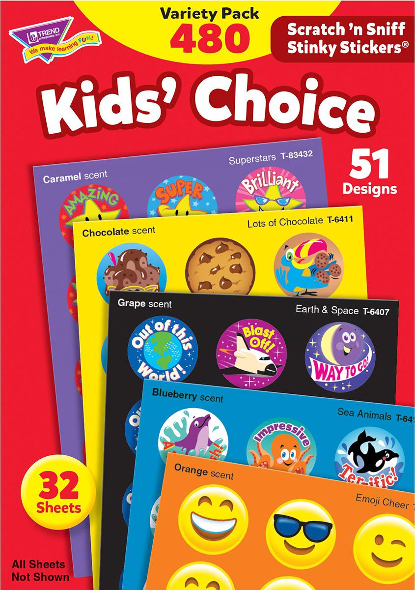  Kids' Choice Stinky Stickers Variety Pack 