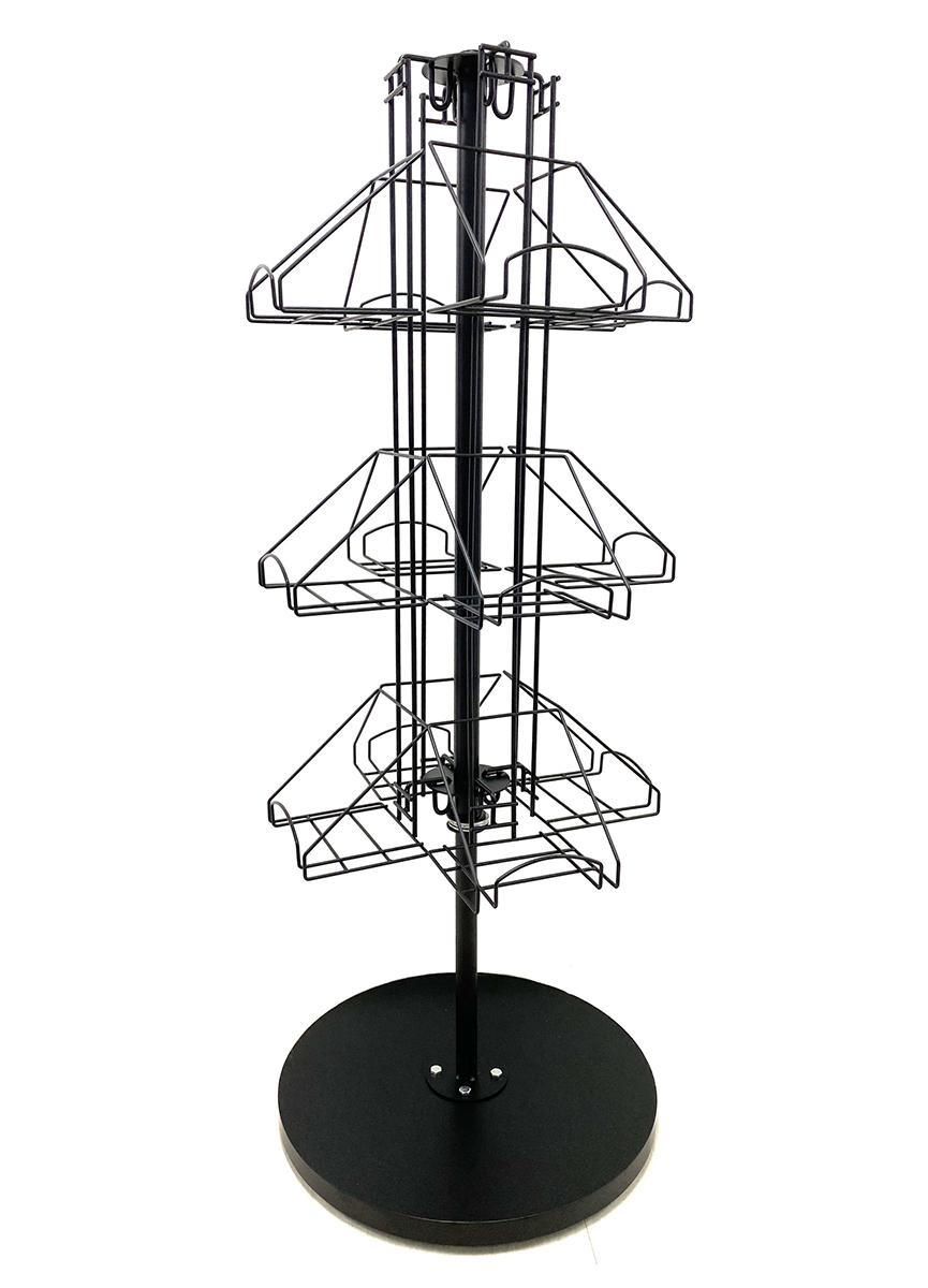 Freestanding Metal Spinner Book Display