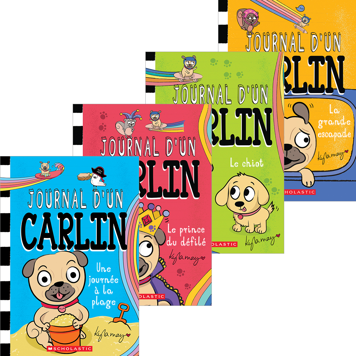  Collection Journal d'un carlin - Tomes 7 &agrave;10 