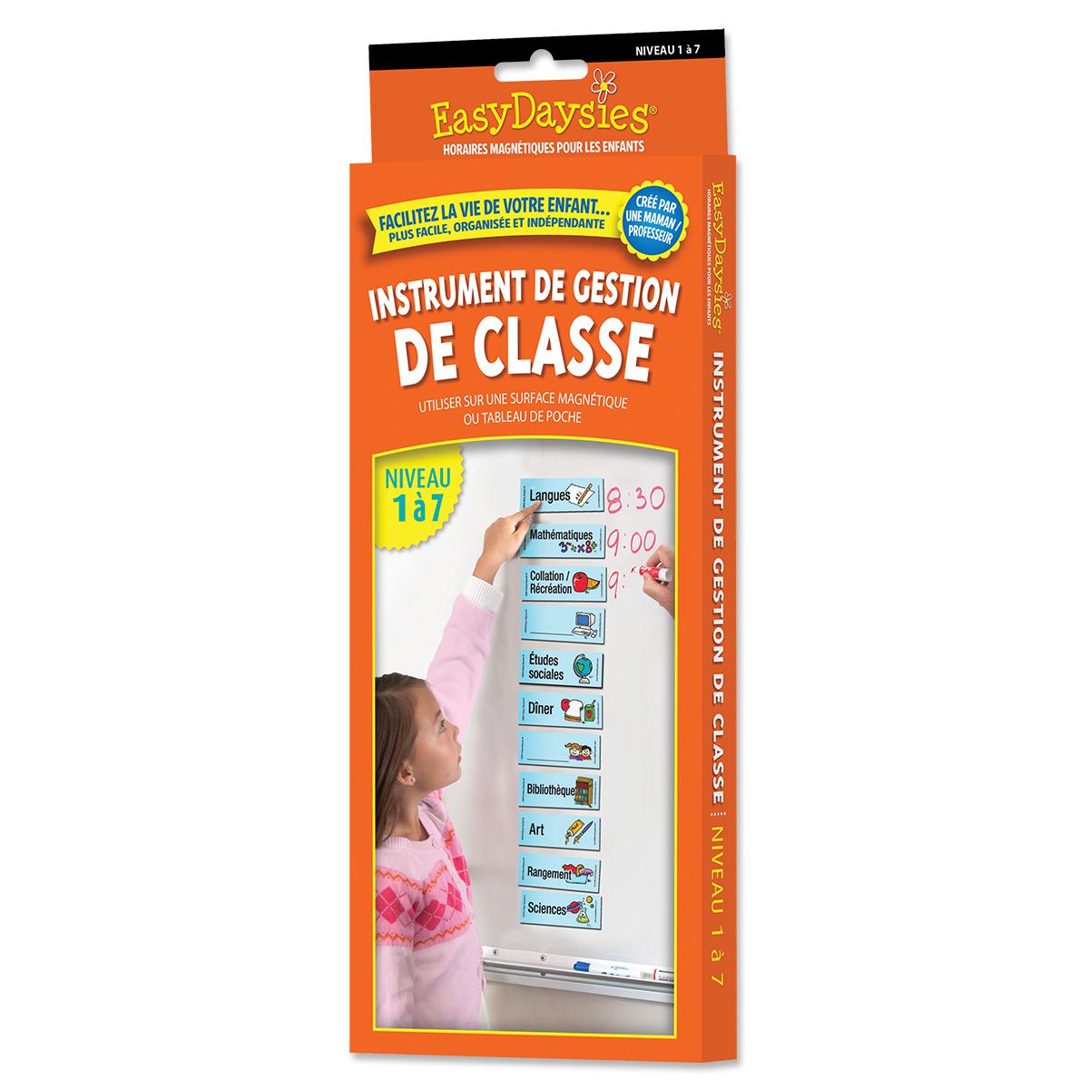 Horaire de classe magnétique