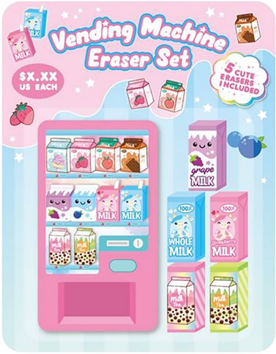 Vending Machine Eraser Set