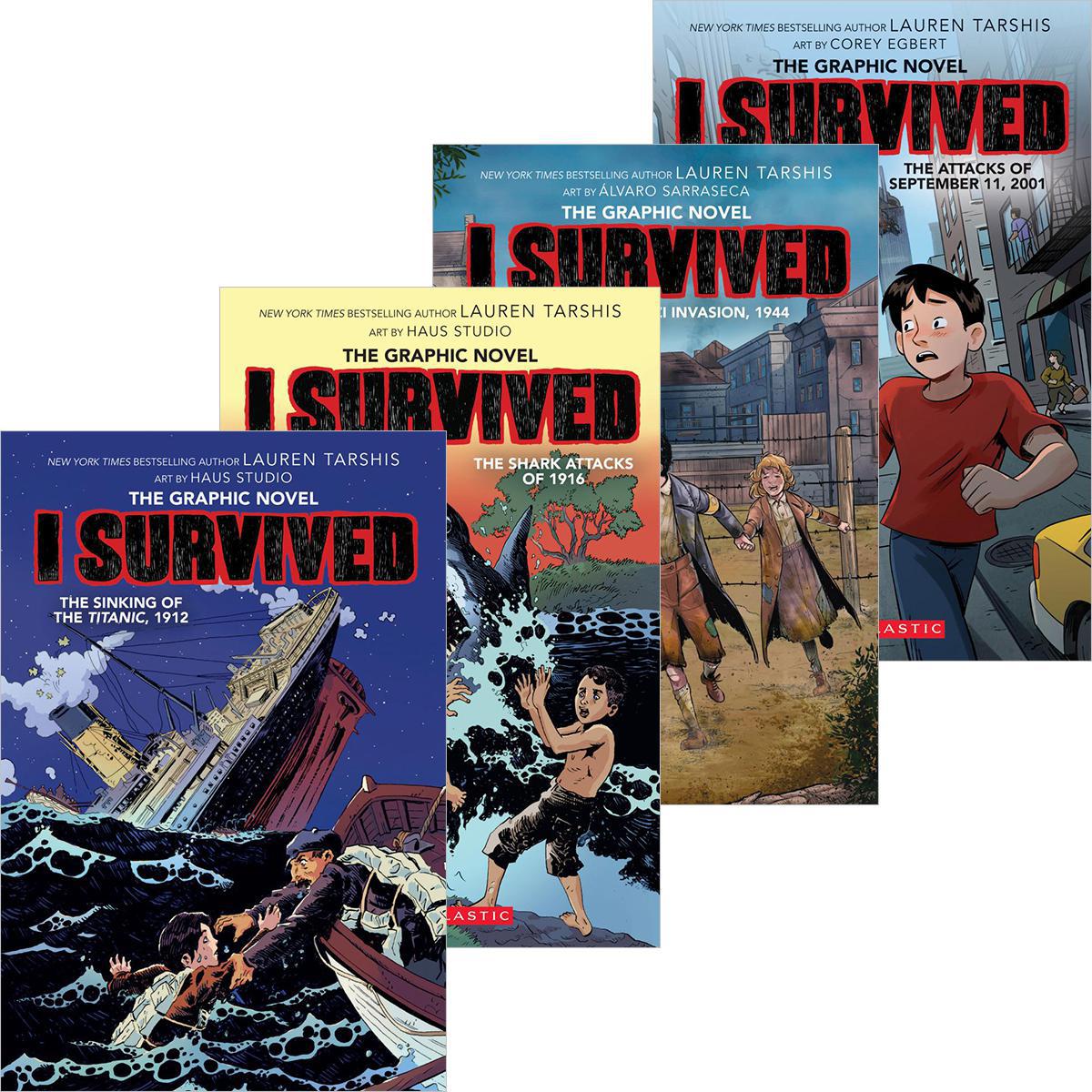  I Survived Graphix #1-#5 Library-Bound Pack 