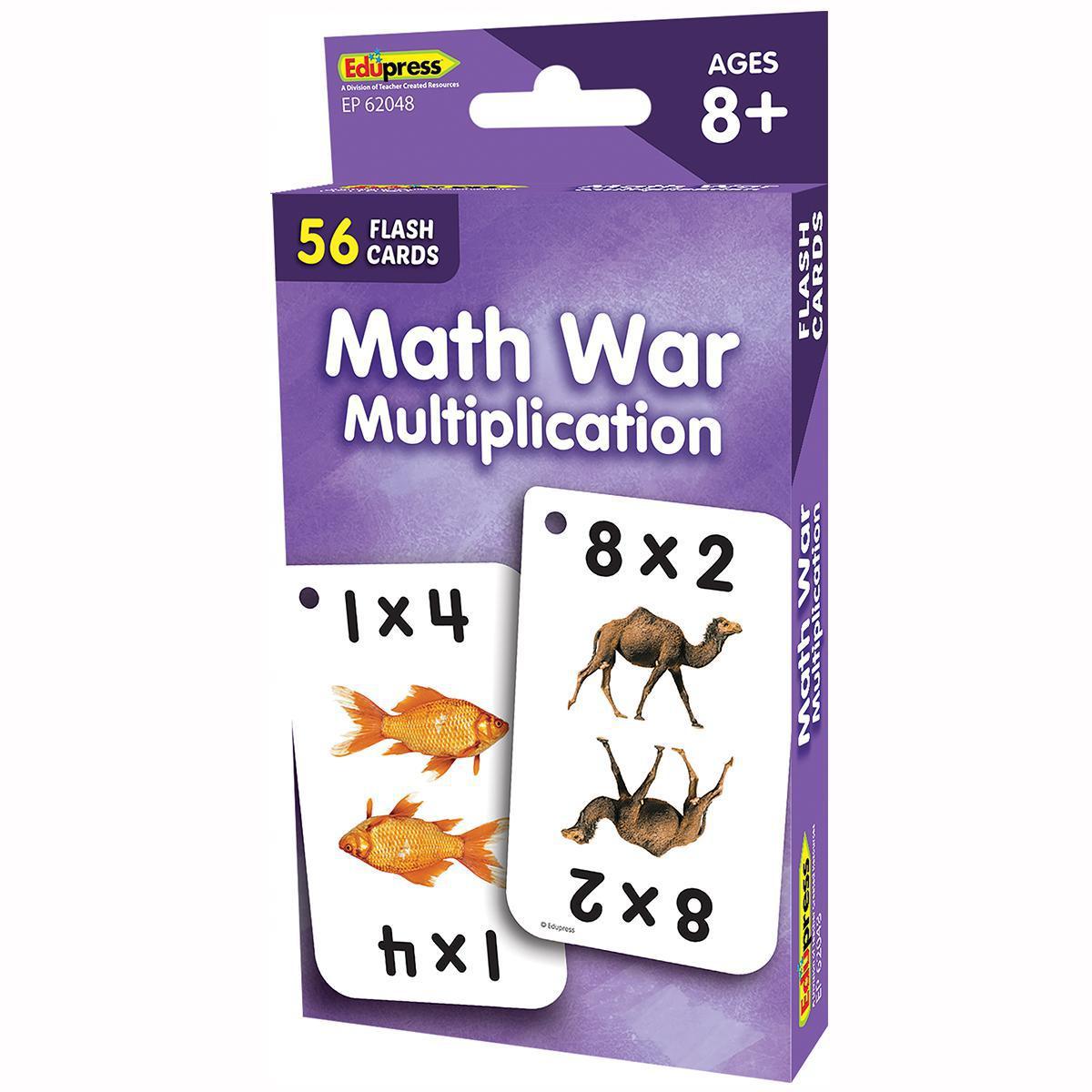 Math War Multiplication Flashcards