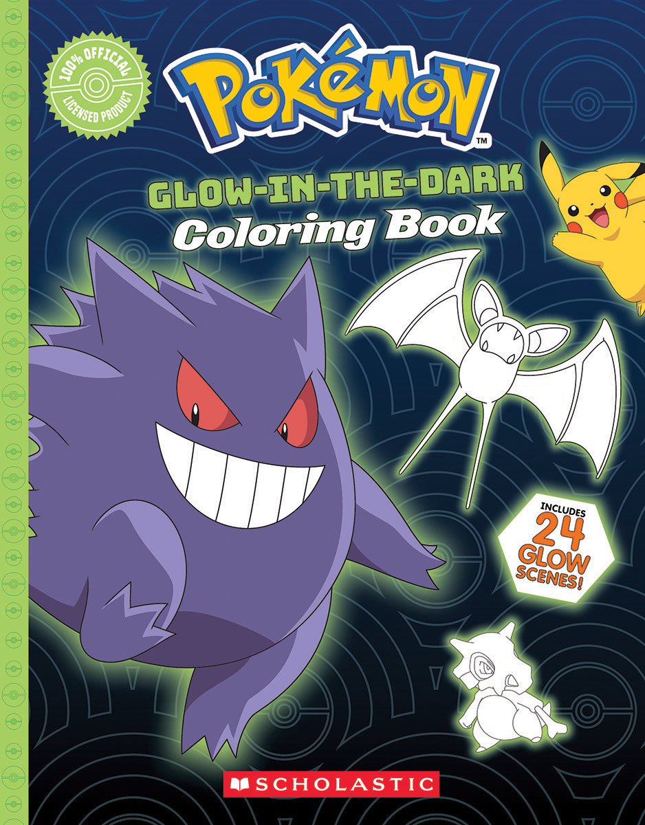  Pokémon Glow-in-the-Dark Coloring Book 