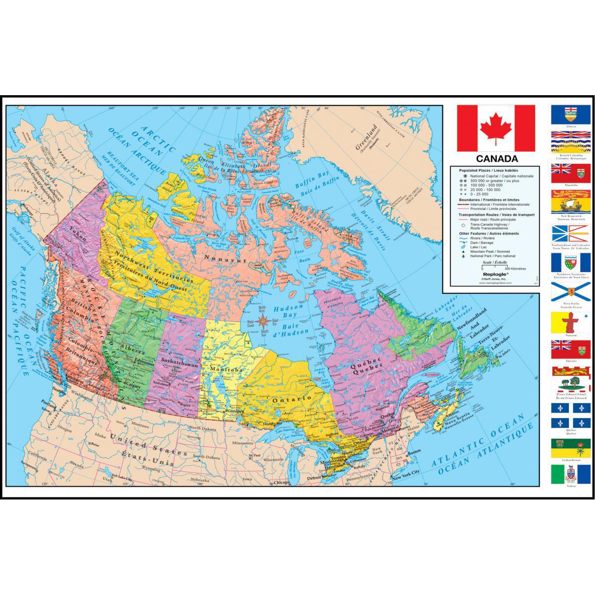  Canada Wall Map 