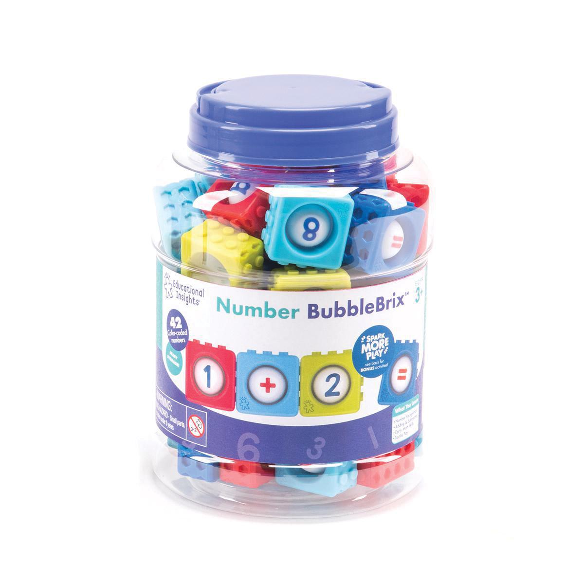 Number Fidget BubbleBrix 42-Piece Set