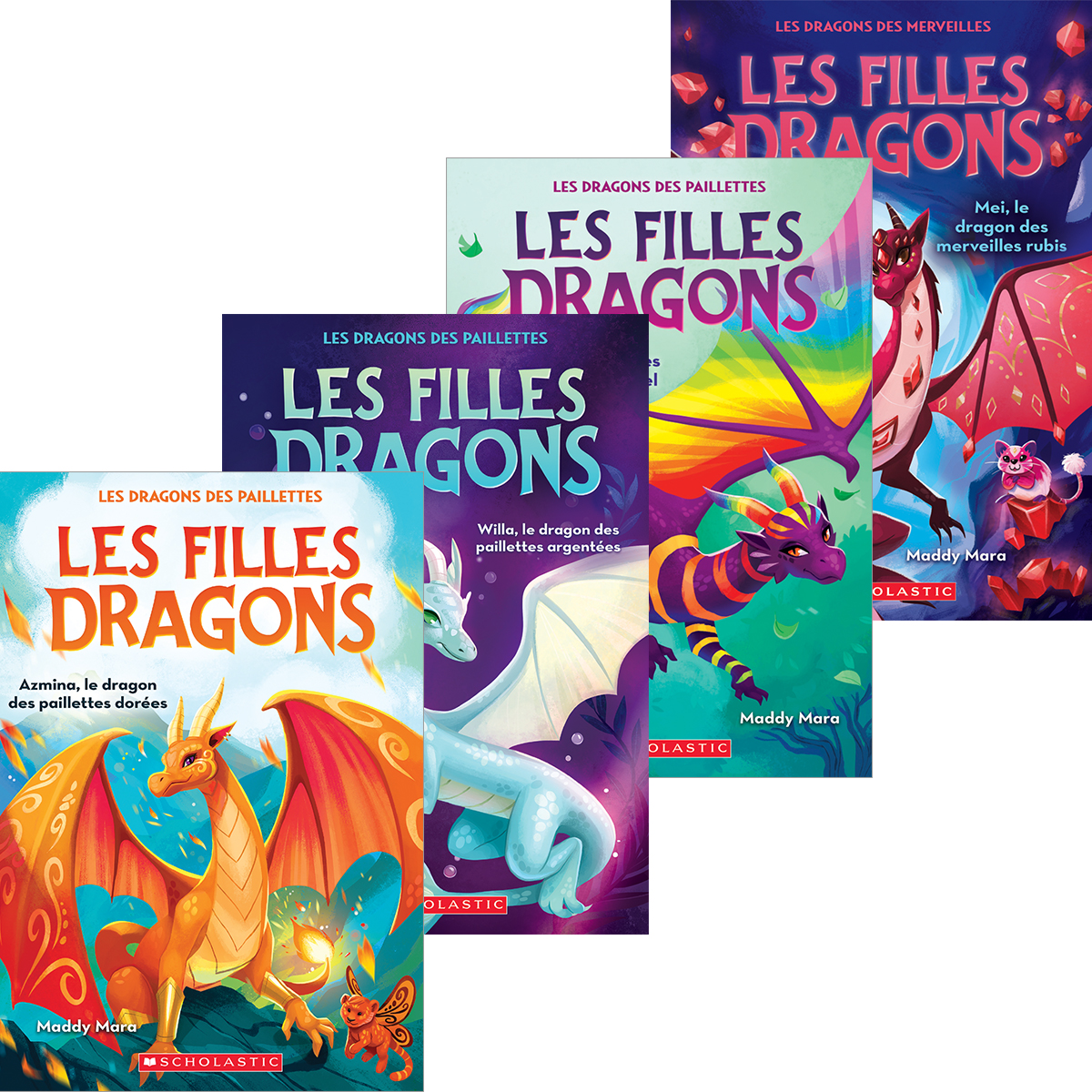  Collection Les filles dragons - 6 livres 
