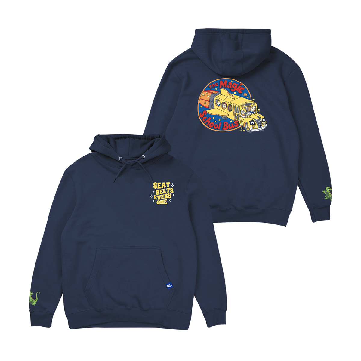  Magic School Bus Seatbelts Everyone Hoodie: XL 
