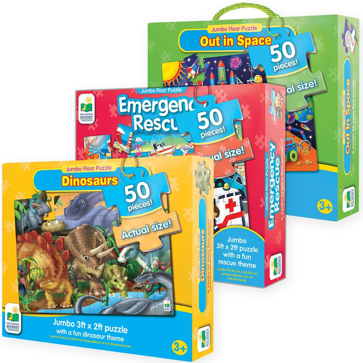  Jumbo Floor Puzzle 3-Pack 