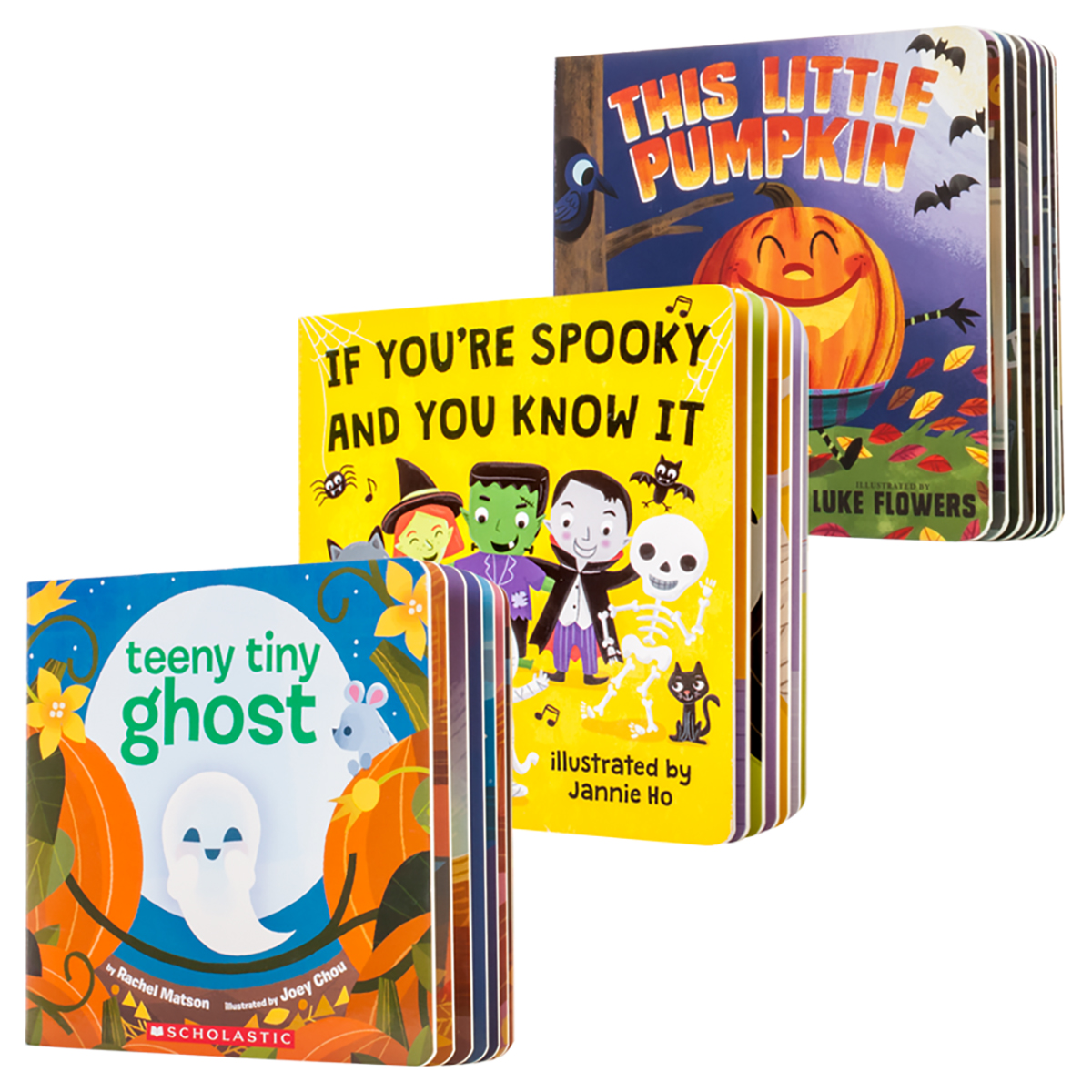  Halloween Board Book 3-Pack 