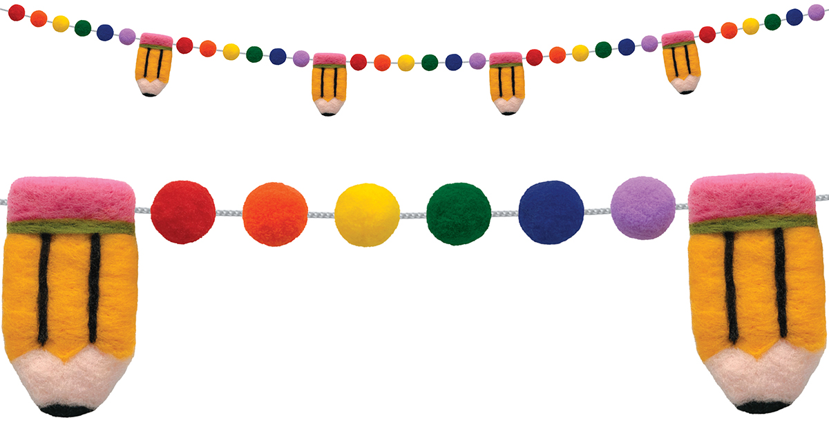 Colorful Pencils Garland
