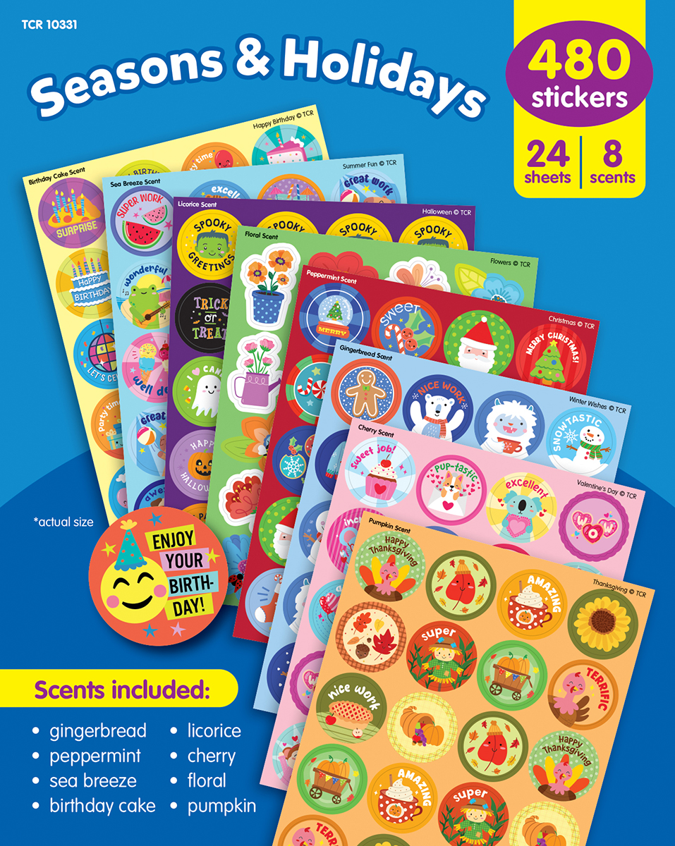 Seasons & Holidays Smelly Stickers