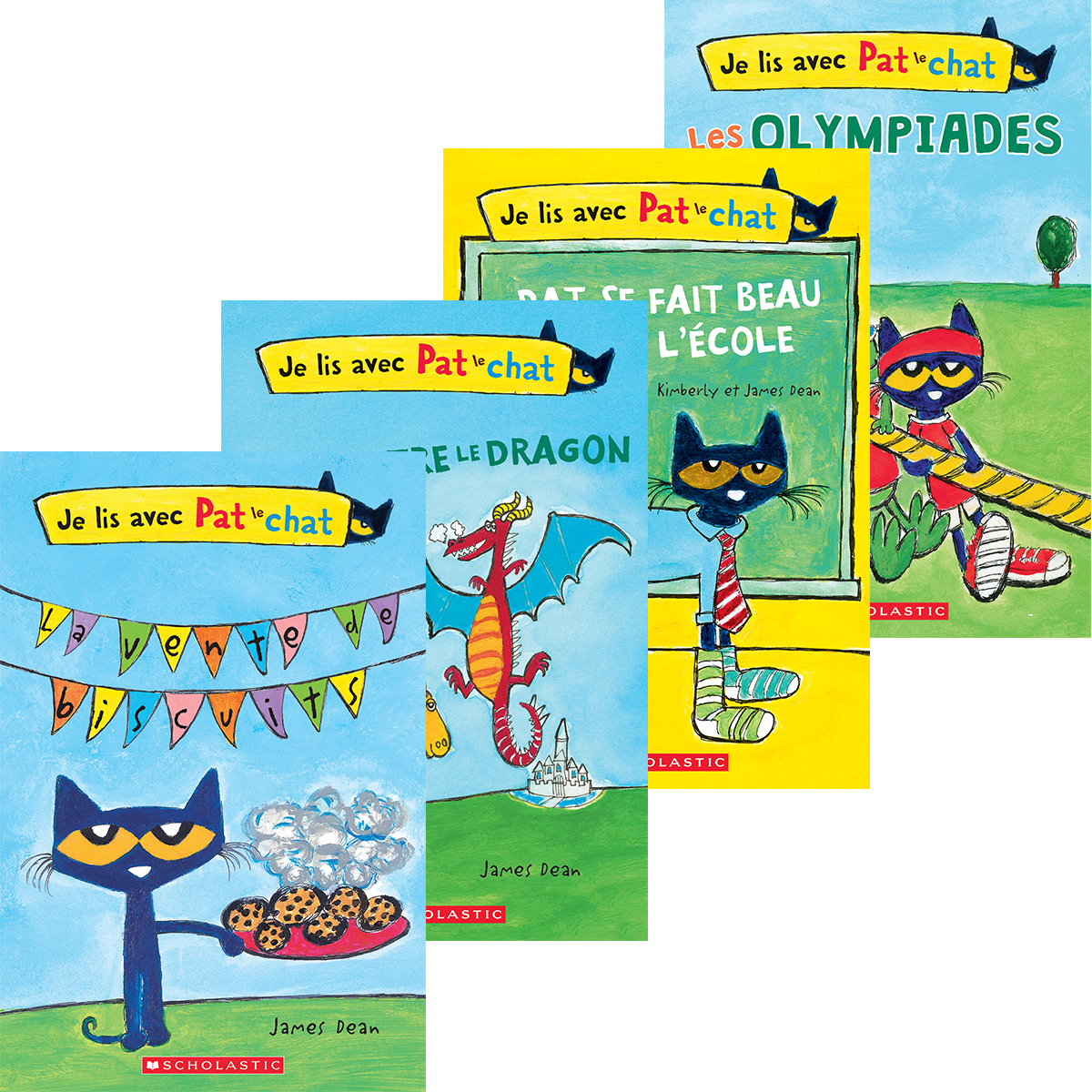  Collection Je lis avec Pat le chat - 5 livres 