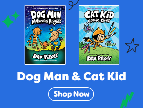 Crime-Biting Fun with Dog Man and Cat Kid. Shop Now